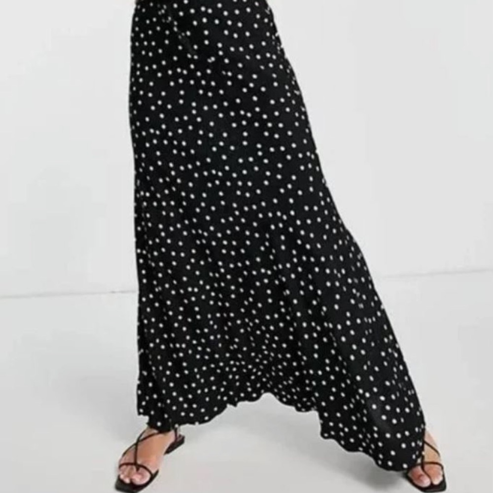 Free People black and white polka dot skirt